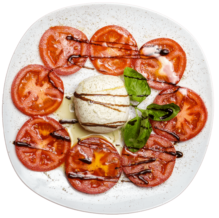 Frische italienische Vorspeise im Altomonte am Bruckenwasen nahe Vaihingen an der Enz
